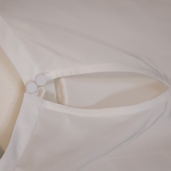 Rebecca Taylor Sleeveless Pintucked Blouse Milk - Picture 14 of 14